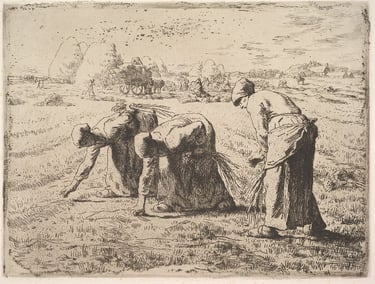 Jean-Francois Millet - Des Glaneuses, The Gleaners, 1855-1856