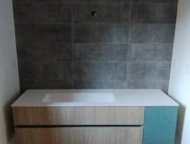 meuble suspendu salle de bain