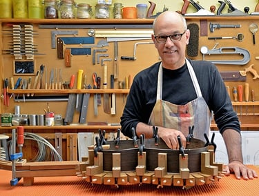 Retrato de Antonio Manjón en su taller.