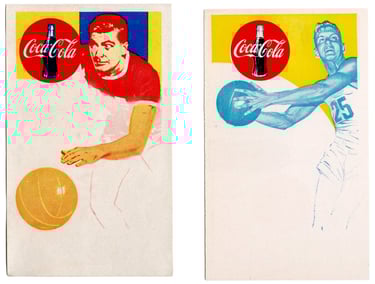 Vintage Coca-Cola Basketball Cards Advertising Collectibles