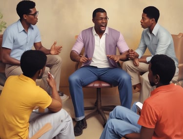 A warm, colorful therapy room with toys and art supplies inviting a child to feel safe.