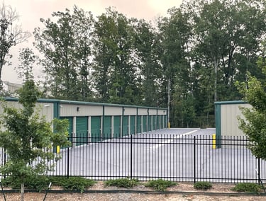 A view of some of out outside accessible units at Alcoa Road Storage Too