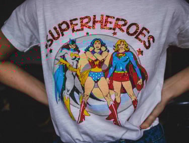 cotton super heroes t-shirts