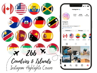 IG Highlights Covers BUBBLE Flags