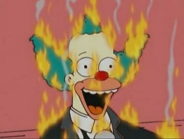 a cartoonish clown clown with a clown face