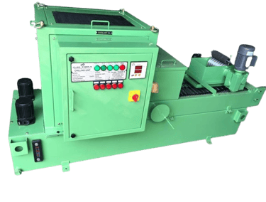 Paper band coolant filtration system with immersion type coolant chilling unit