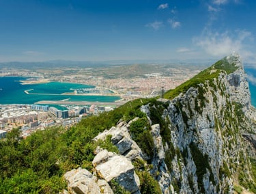 View of the Rock of Gibraltar
