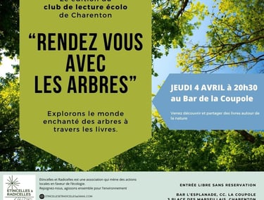 Club de lecture RV avec les arbres