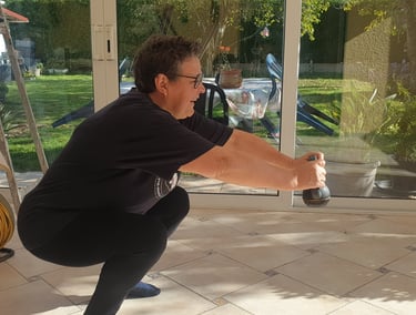 impulsion sport-santé squat kettlebell