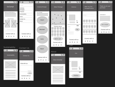 lo-fi wireframes
