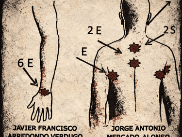 imagen de los impactos de bala de los estudiantes del tec episodio 64 ciencia bizarra