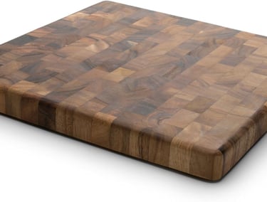 a wooden cutting board with a wooden cutting board