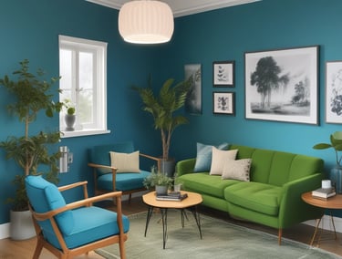 Bright living room with modern inventory
