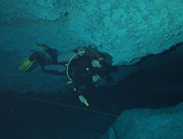 mexico scuba diving chac mool cenote