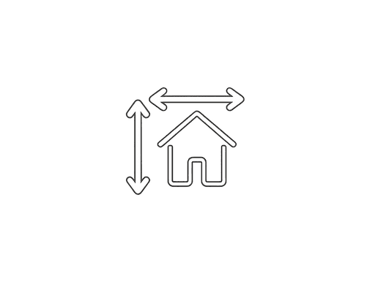 Icona metratura camera