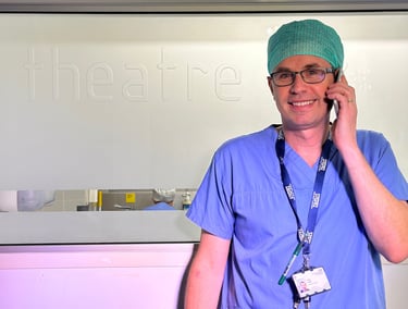 Dr Peter Vasas on the phone