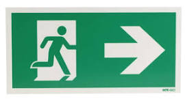 Green Exit Sign