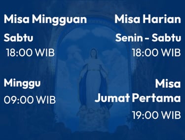 Jadwal Misa Gereja St. Fransiskus Asisi, Kabil
