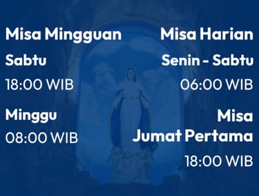 Jadwal Misa Gereja St. Fransiskus Xaverius, Koba