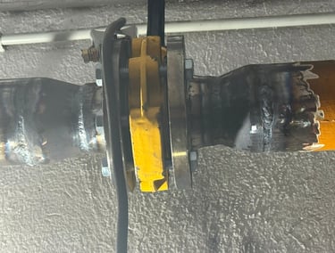 Soldadura TIG llave paso tubería gas alta presión