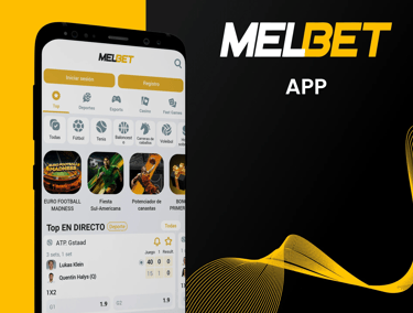 Melbet tiene aplicación móvil para iOS y Android