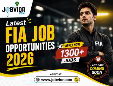 "Federal Investigation Agency recruitment 2026 guide, professional team background apply via Jobvior