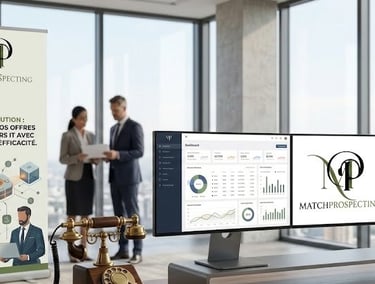 Tableau de bord MatchProspecting montrant l’analyse des données et la connexion aux décideurs