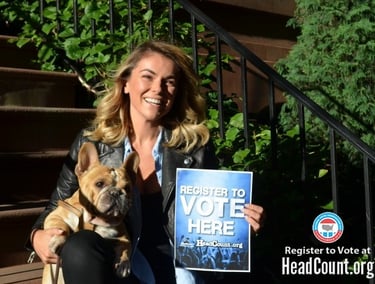 Celebrities use Facebook and Twitter to register voters