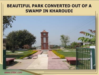 Beautiful Park Converted out of a Swamp in Kharoudi
