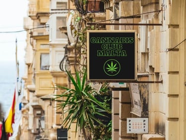 Cannabis Club Sign in Malta