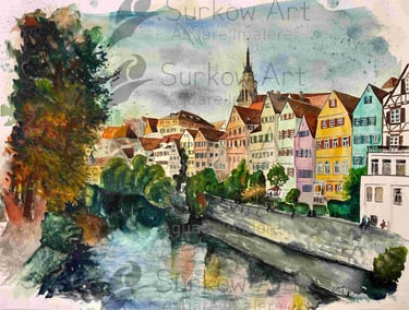 aquarell-tuebingen-panorama-2025-surkow-art-paul-surkow