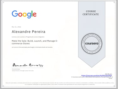 Certigicado Google marketing digital - kall alexandre