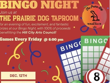 Bingo - best family friendly restaurant and best family friendly taproom in Hill City and Rapid City