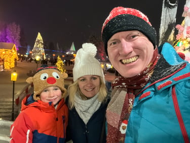 Family photo Santa's village