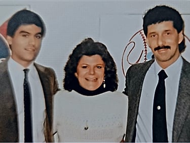Me on far left & Pat Pagano on right