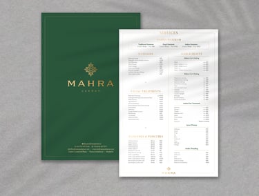 Mahra's service flyer