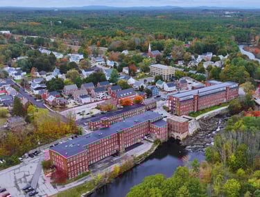 Aerial view,, Rollinsford, NH