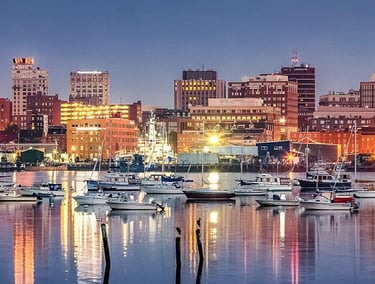 Portland at twilight
