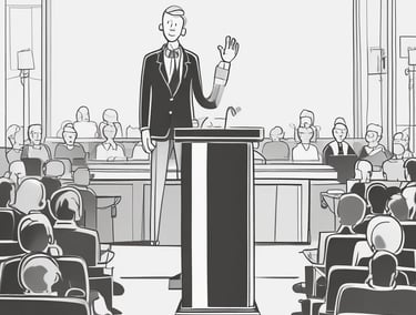 Hands typing on a laptop with notes and a cup of tea nearby.