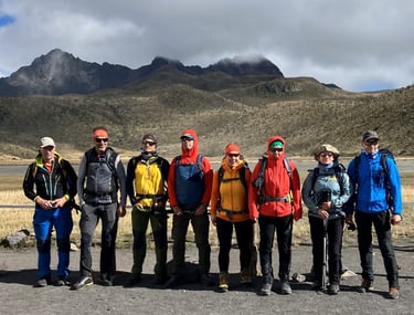 ready to climb Ruminahui Central in Cotopaxi National Park