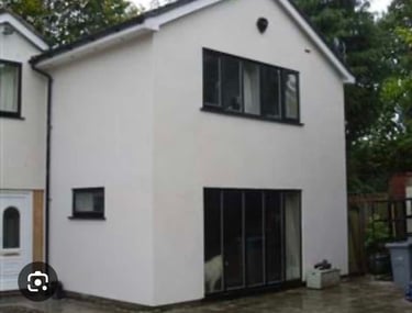 house remdered by franklins plastering in worcester city uk