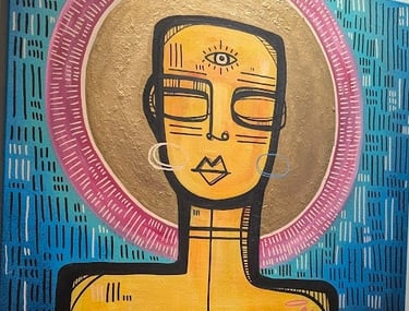 painting by trans artist Mister Samo