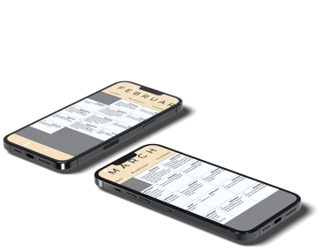 365 day content calendar on phone