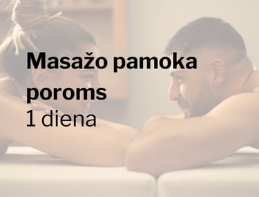 Masažo pamoka poroms