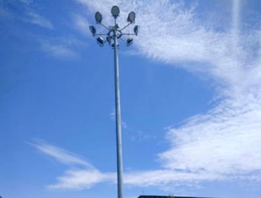 High Mast Pole Also Manufactured By Hindustan Power For Installation and Erection in Bangladesh
