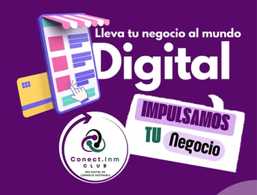 cartel ofreciendo servicios de promoción de negocios en una web