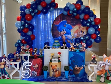 Locação de decoração infantil Sonic