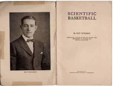 Nat Holman HOF Basketball Player and author of Scientific Basketball