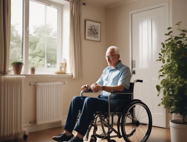 A professional wearing a hard hat and safety vest conducting a workplace safety inspection.
