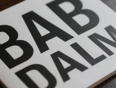 A detailed close-up of a high-quality print advertisement with bold typography and professional photography. The lighting is cinematic, emphasizing texture and high-end design quality.